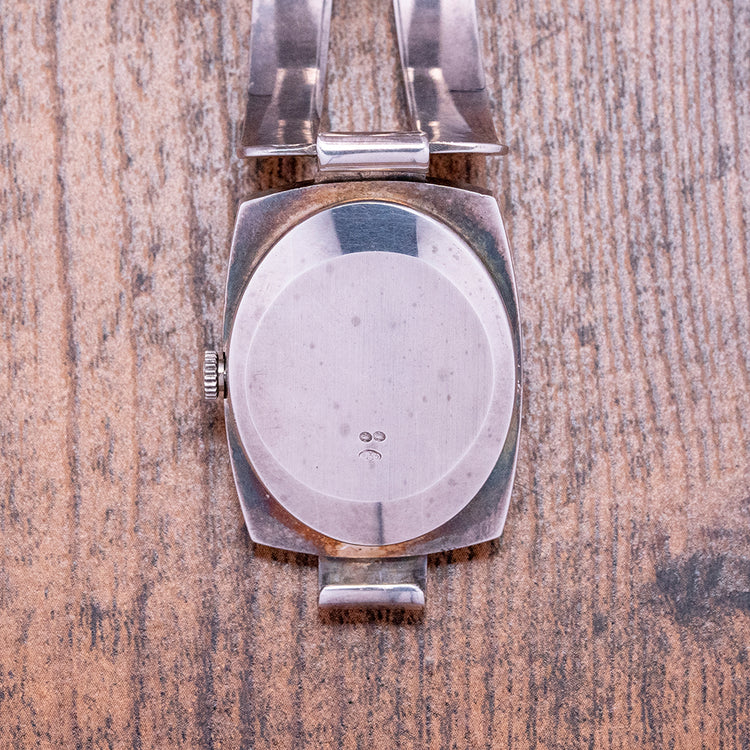 Ladies 1960s "RB" .925 Sterling Silver Bangle Watch