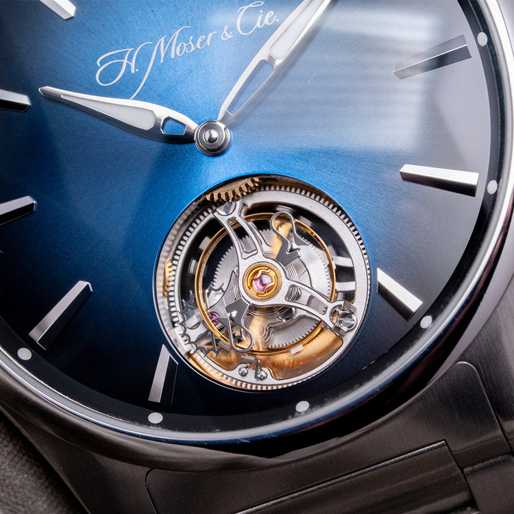 2019 H. Moser & Cie Pioneer Tourbillion Midnight Blue Limited