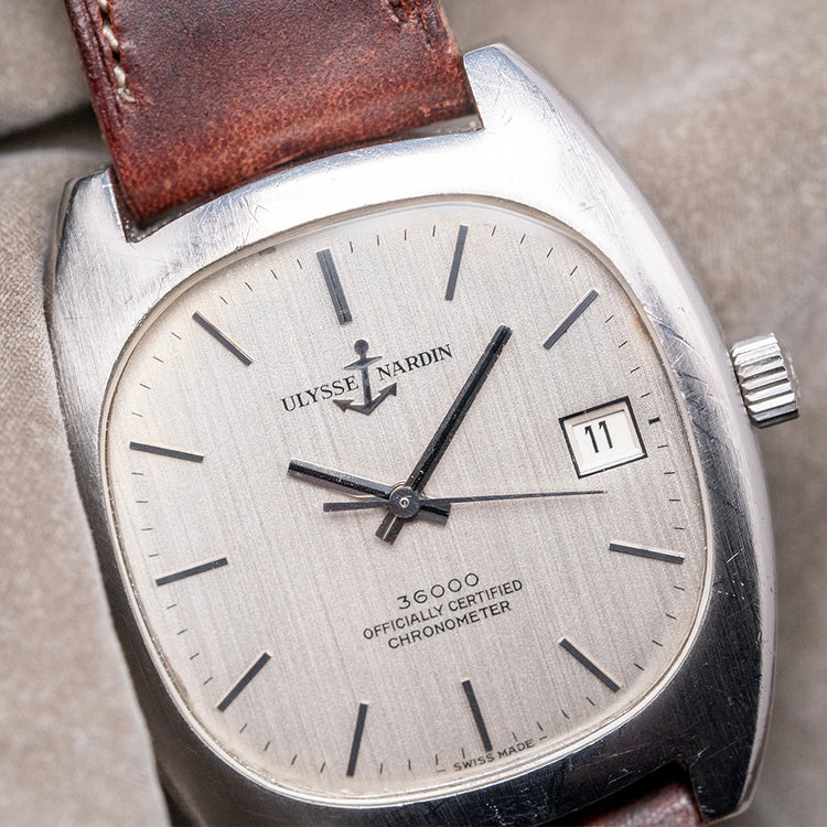 1970s Ulysse Nardin 36000 Chronometer 35mm Cushion Case