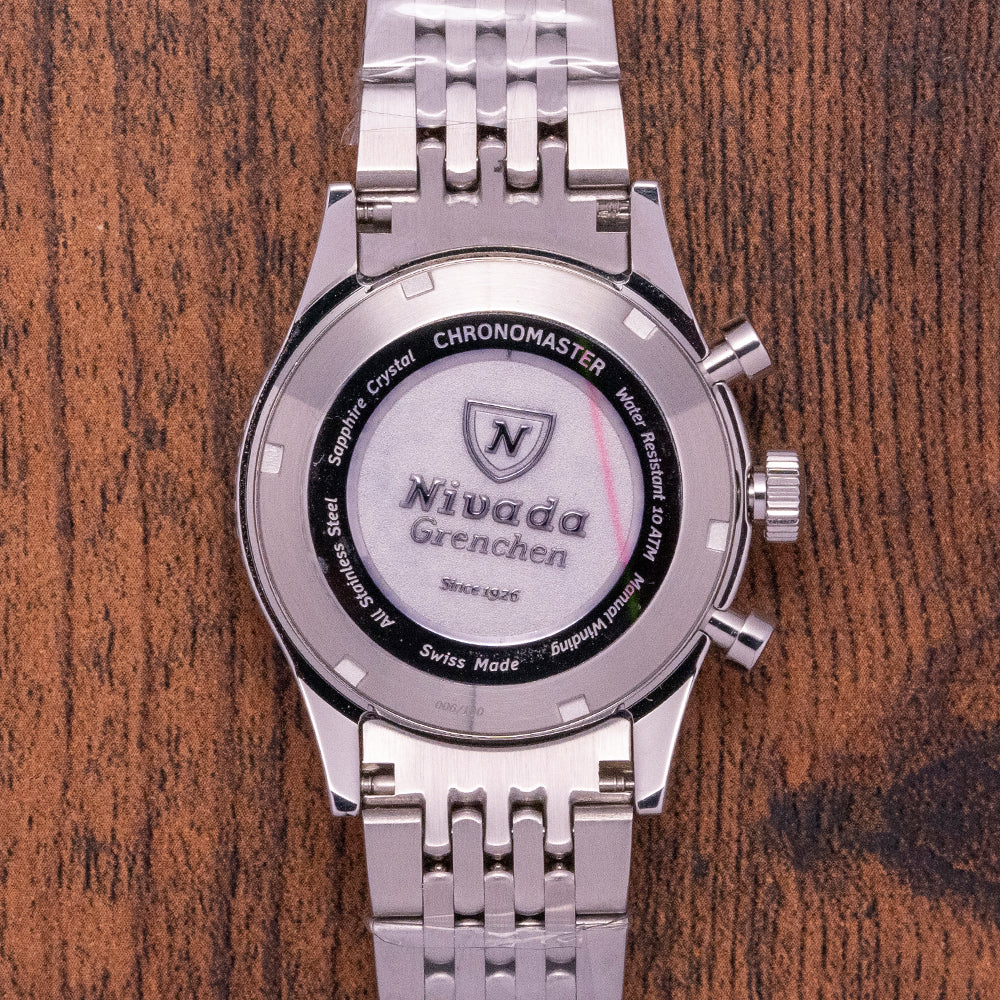 Unworn Nivada Grenchen x Analog:Shift Chronomaster 'Big Eye'
