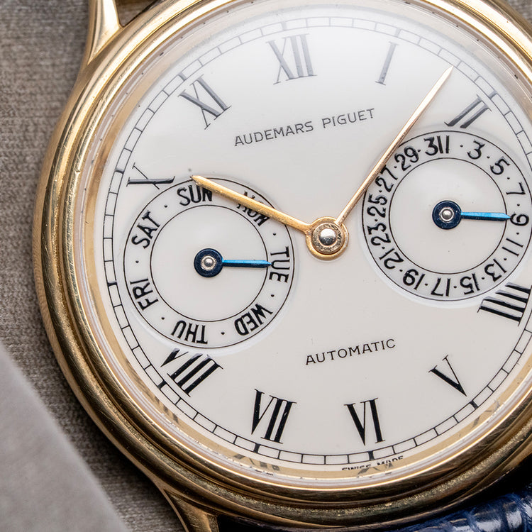 1980s Audemars Piguet Classic Day Date 18ct Gold 33mm 25574BA