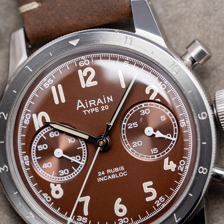 2022 Airain Type 20 Brown Chronograph Limited Edition 39.5mm
