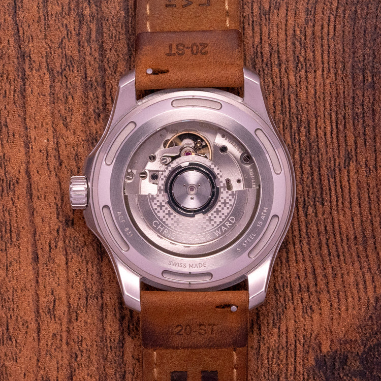 2022 Christopher Ward C63 Sealander GMT White on Strap