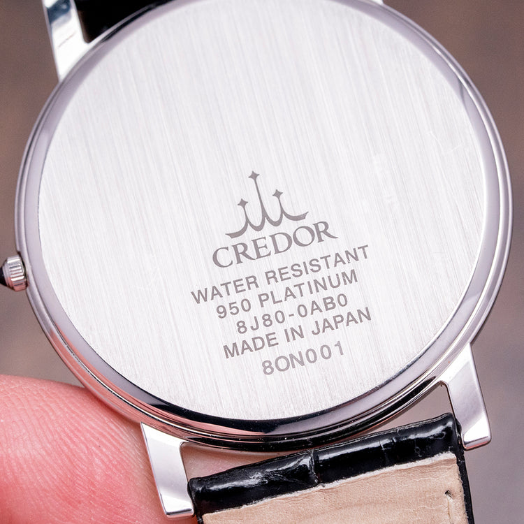 2020 Credor Signo Platinum 950 'Snowflake' Dial 33.5mm GBAT031