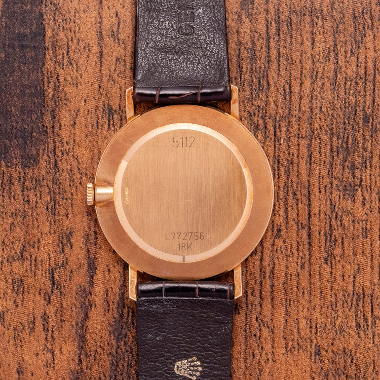 Unpolished 1990 Rolex Cellini 18ct Gold 5112/8 Box & Papers