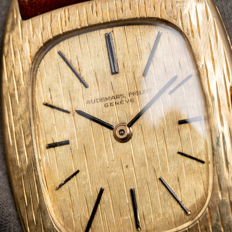 1964 Audemars Piguet Ultra Thin 'Tank' Cal. 2003 18ct Gold Textured