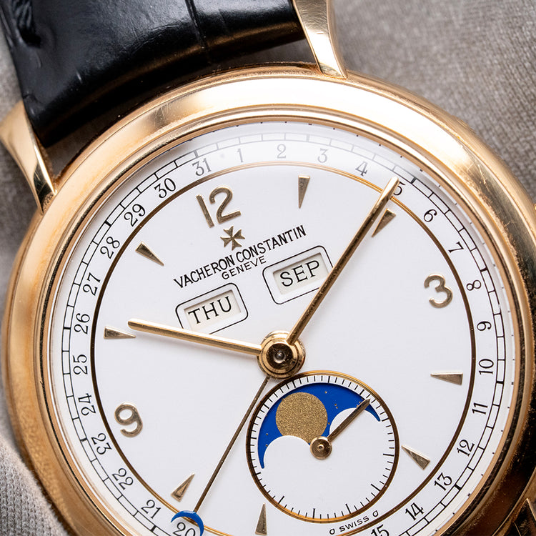 1990s Vacheron Constantin Triple Calendar Moonphase 18ct 35.5mm 37150