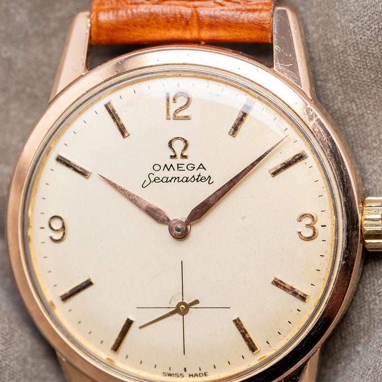 1960 Omega Seamaster Manual Rose Gold Plated 35mm 14389-2