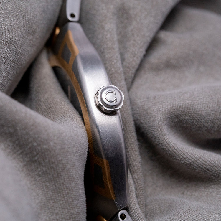 1986 Omega Seamaster Polaris Two-Tone Owl Dial on Bracelet 396.1022