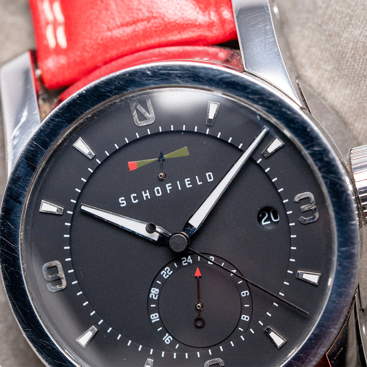 2015 Schofield Signalman GMT Polished Limited Edition 44mm