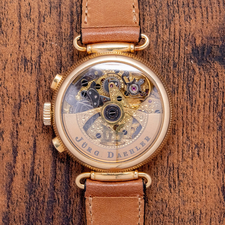 1980s Dubey & Schaldenbrand 18ct Triple Calendar Moonphase Chronograph