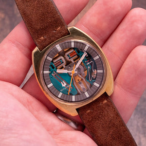 1970 Bulova Accutron Spaceview 214 Gold-Plated 37.5mm