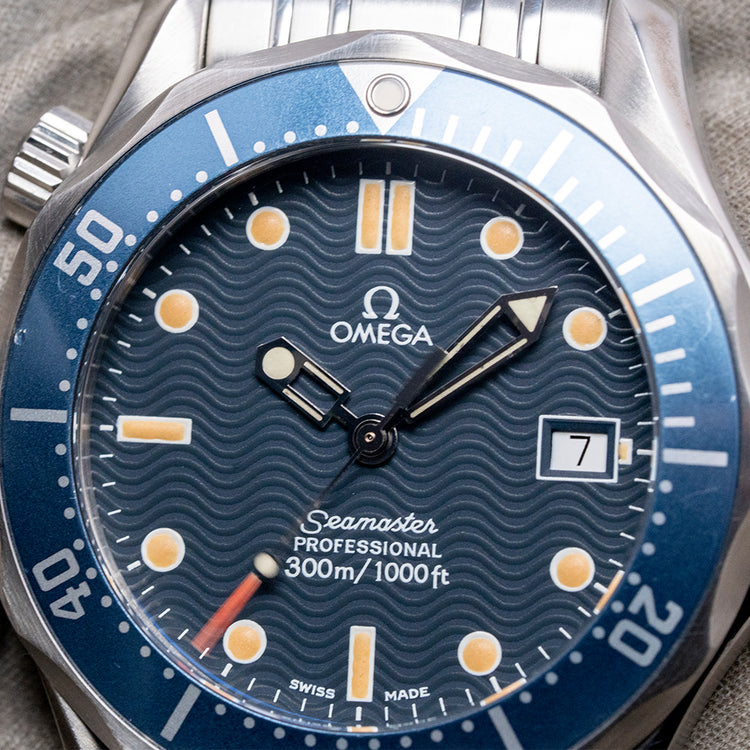 1995 Omega Seamaster 300m Quartz Blue Tritium 36mm 2561.80.00