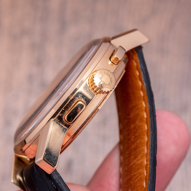 2008 Longines Heritage Flagship Chronograph 18ct Gold L4.756.6