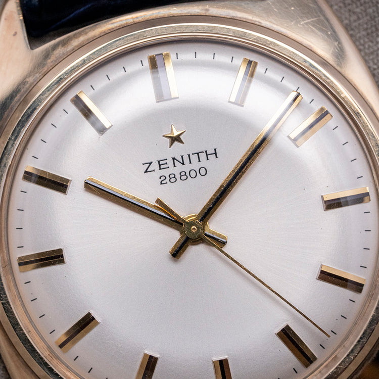 1973 Zenith 28,800 9ct Gold 33mm Presentation Watch