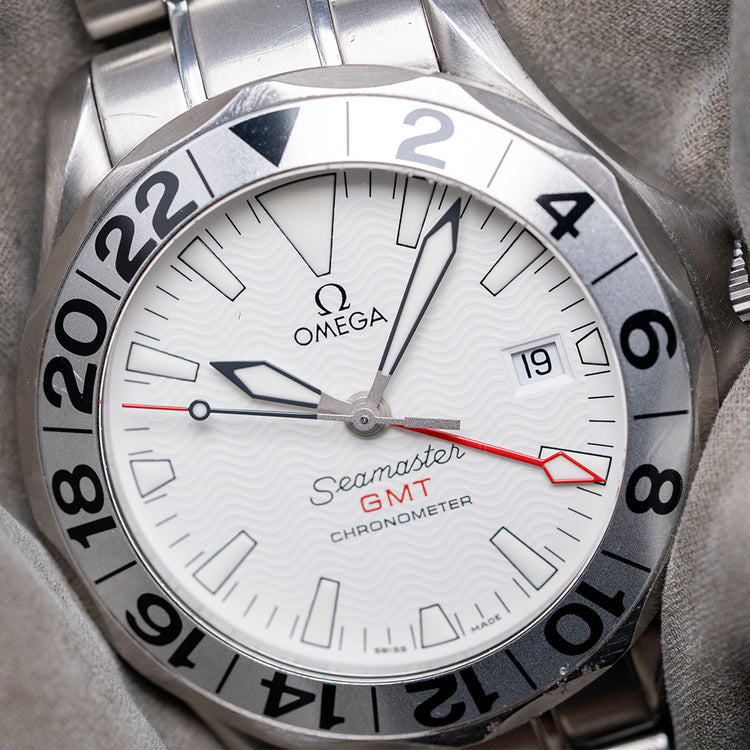 2003 Omega Seamaster GMT Auto ‘Great White’ 41mm 2538.20