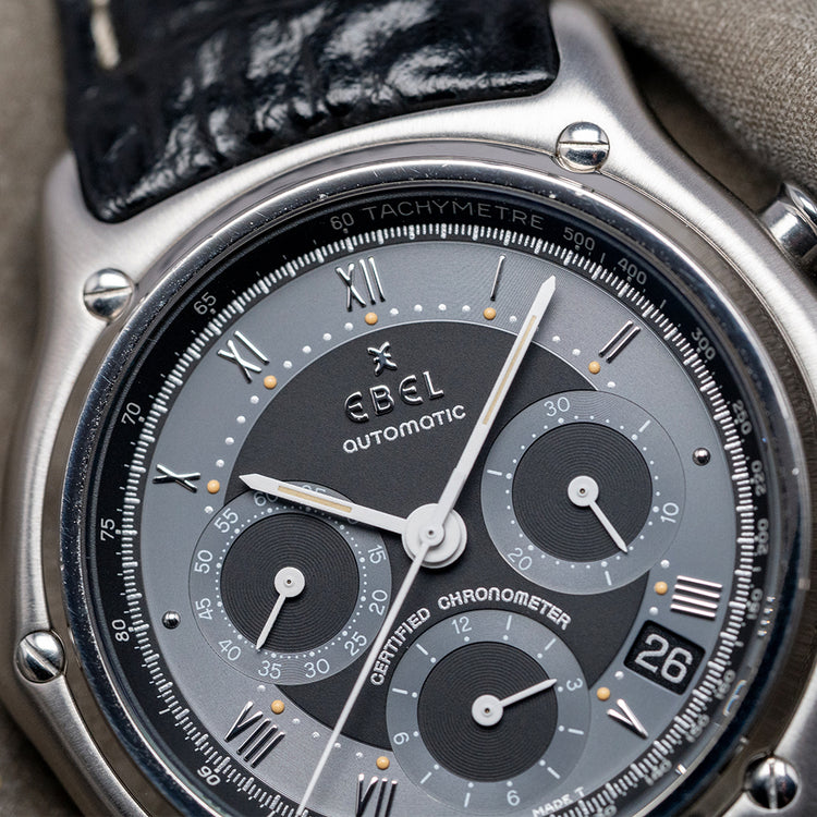 1996 Ebel Le Modulor Chronograph Automatic Black 9137241