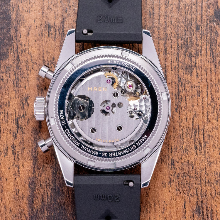 2024 Maen Skymaster 38 Chronograph Black Manual
