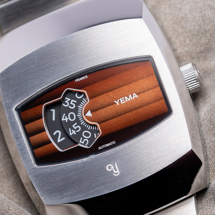 2021 YEMA Digital 'Digidisc' Brown Dial Automatic 36mm
