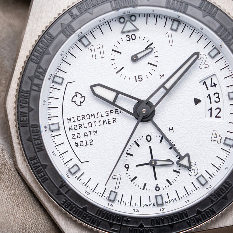 2026 Micromilspec Worldtimer White Dial Automatic 42mm