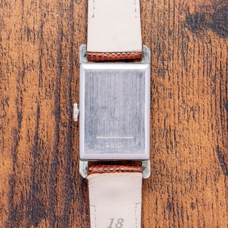 1930s Clinton Doctors Duo-Dial "Tank" Manual 22.5mm/42.5mm