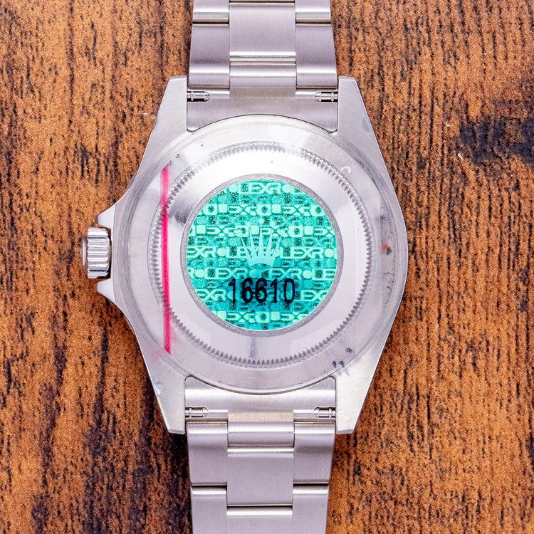 Factory Stickered 2007 Rolex Submariner "Kermit" Green 16610LV