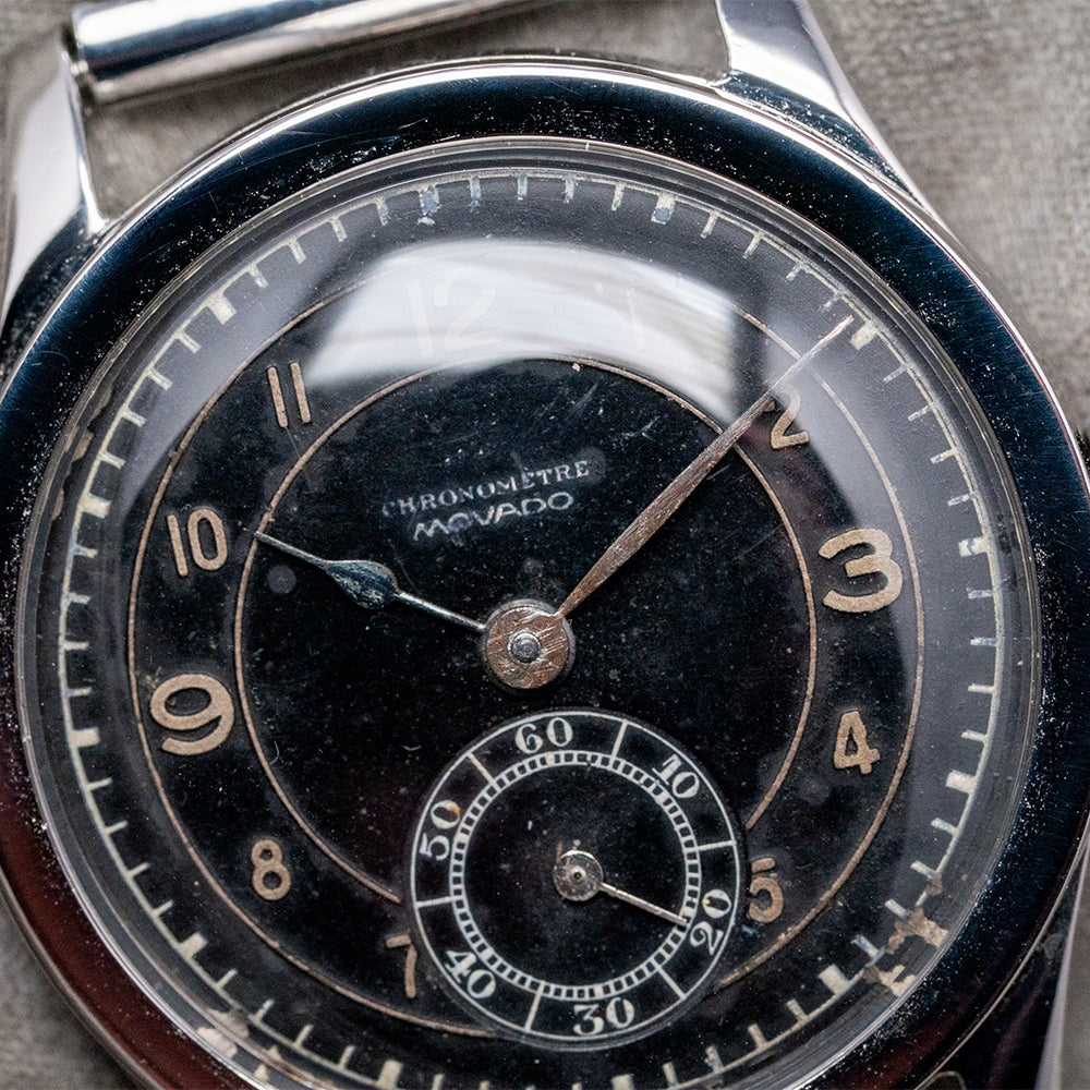 ☆Swiss名門Movado☆1940年代 chronometer.Movado small second☆奇跡