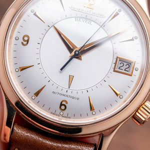 2000s Jaeger LeCoultre Reveil Alarm 18ct Rose Gold 141.2.97