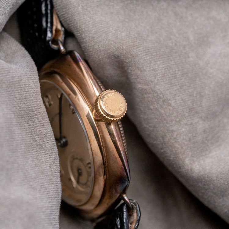 1934 Rolex Oyster 9ct Gold Cushion 31.5mm 678