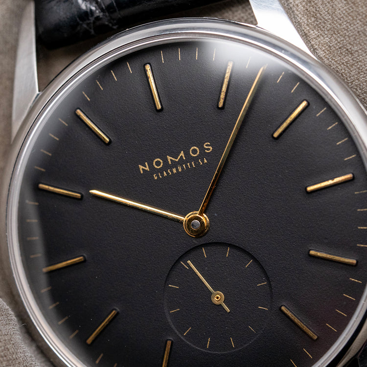 1996 Nomos Orion 35mm Manual Black Dial Early Ref 332