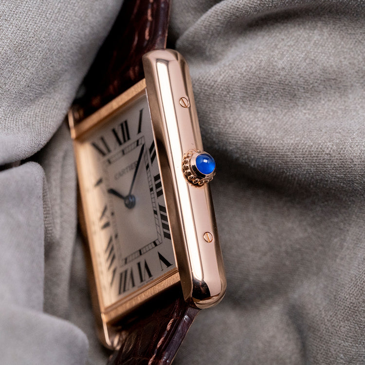 2020 Cartier Tank Solo Large 18ct Rose Gold Quartz 3167 27x34mm