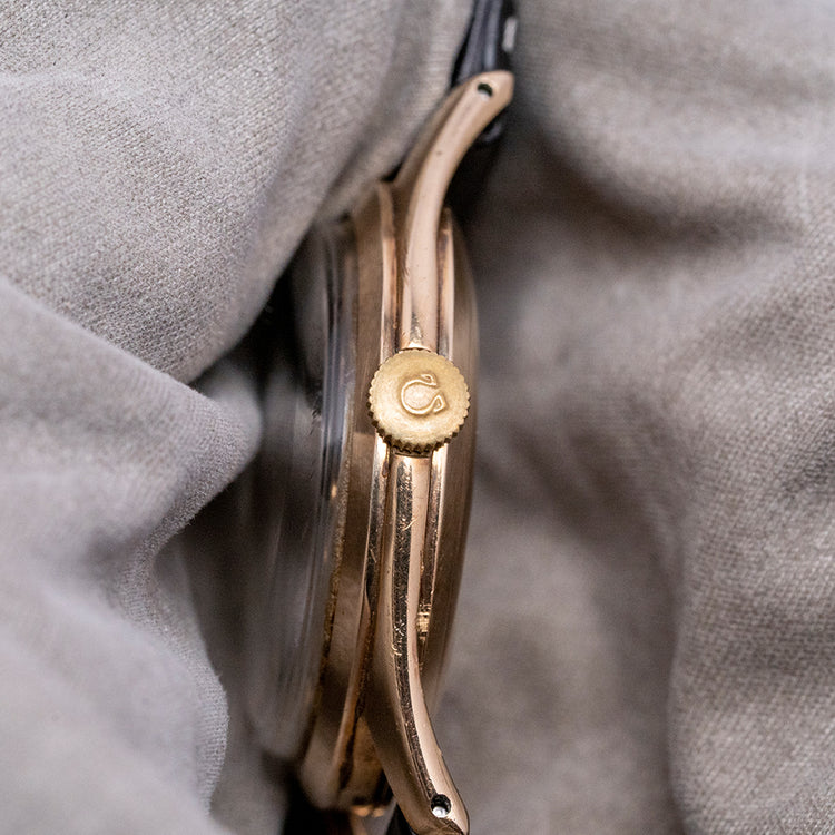 1954 Omega 'Calatrava' Cal. 420 9ct Gold Dennison Case 33mm