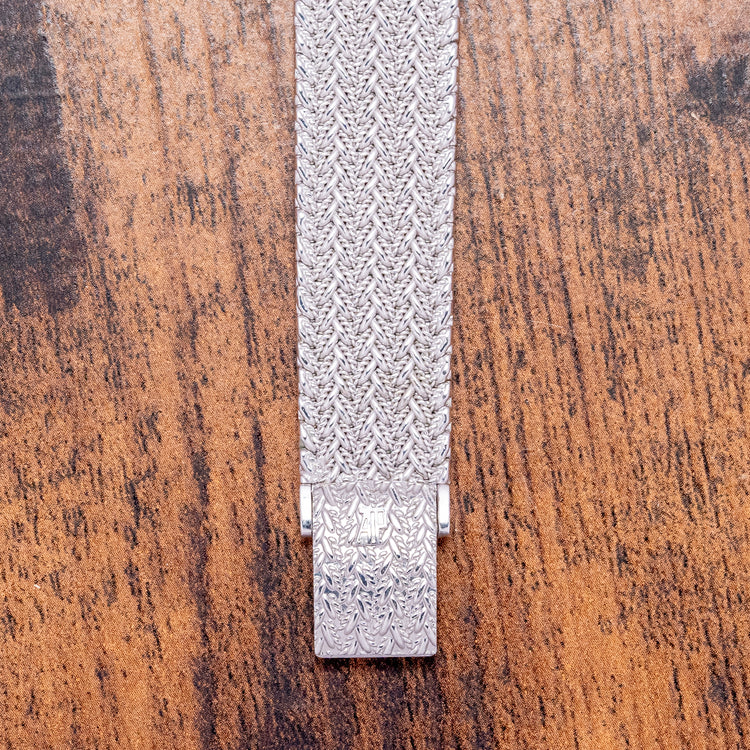 1970s Audemars Piguet "Ellipse" 18ct White Gold Diamond & Ruby Dial