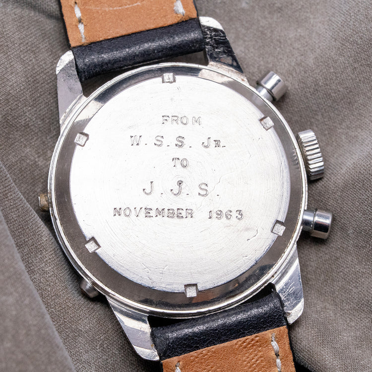 1950s Gallet Multichron Calendar Chronograph Valjoux 72C 35mm