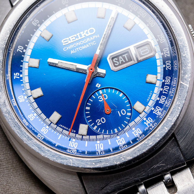 1974 Seiko Automatic Chronograph 'Bruce Lee' Blue 6139-6012