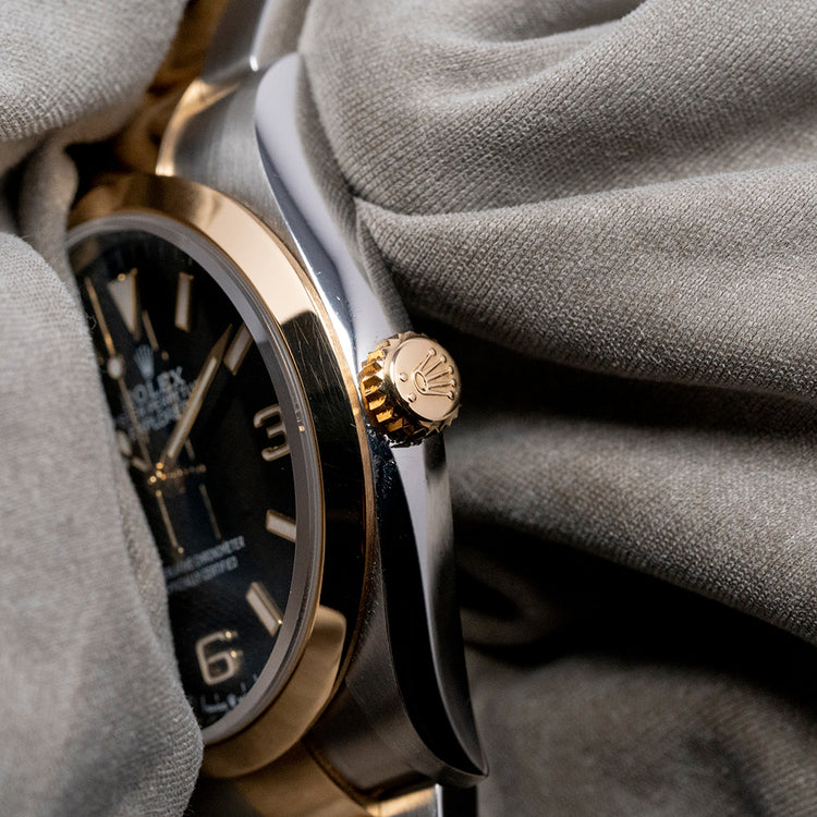 2021 Rolex Explorer I Two-Tone 36mm Steel & Gold 124273