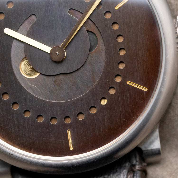 2013 Ochs und Junior Moonphase 39mm Titanium 'Patina'