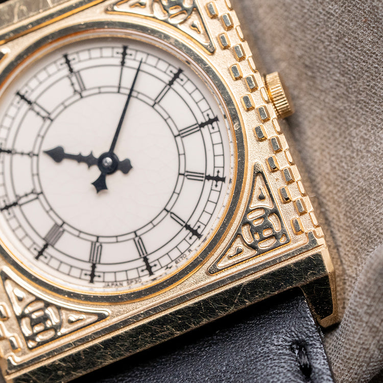 1987 Seiko 'Big Ben' Gold-Plated 25mm Quartz 5P30-6150