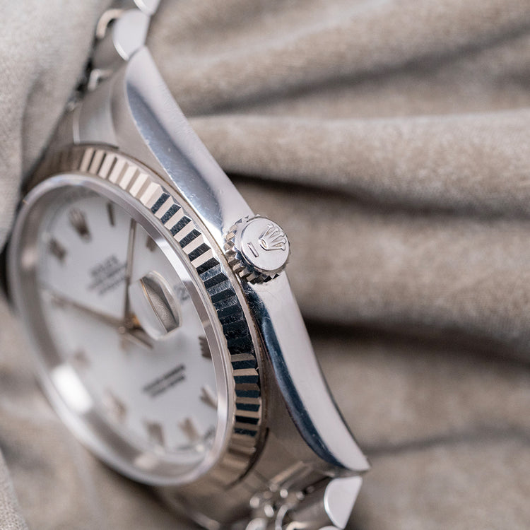 1995 Rolex Datejust 36mm White Tritium Roman Dial 16234