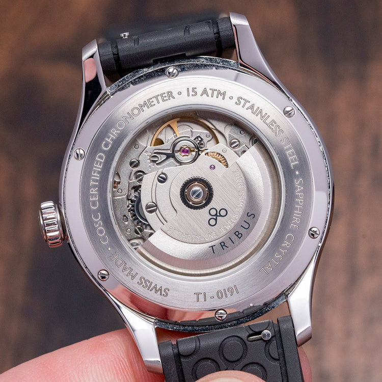 2021 Tribus Chronometer Black Automatic 41mm TRI-01