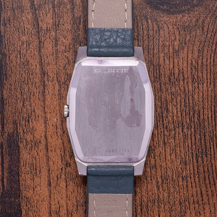 1977 Zenith Manually Wound "Tank" Blue Dial 01.0640.171