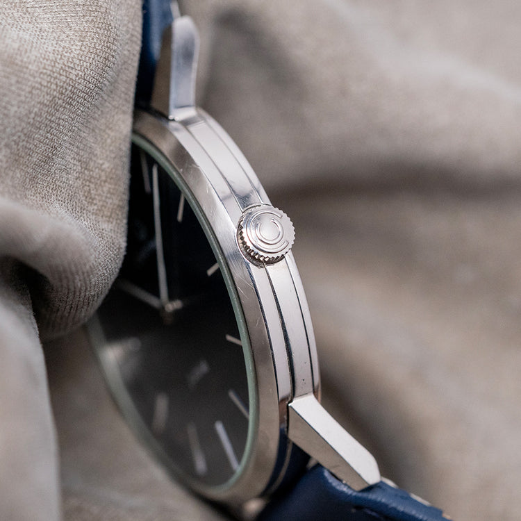 1970s Certina Jubile Blue Dial Manual Cal. 396 Steel 34mm