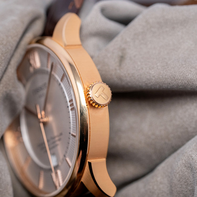 2020s Tissot Chemin Des Tourelles Chronometer Gold Plated 42mm