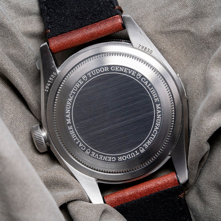 2019 Stickered Tudor Black Bay GMT 41mm on Strap 79830RB