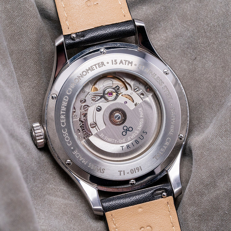 2021 Tribus Chronometer Black Automatic 41mm TRI-01