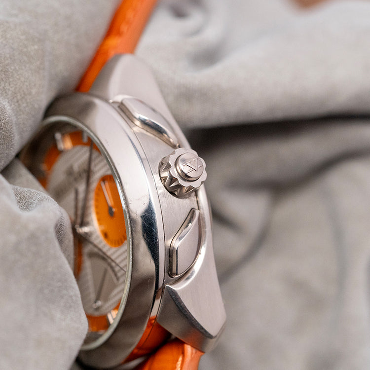 2000s Villemont 18ct White Gold Split Second Chronograph 43mm