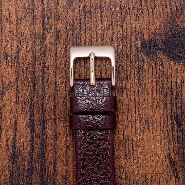 1950s Movado 18ct Pink Gold Triple Calendar Fancy Lugs