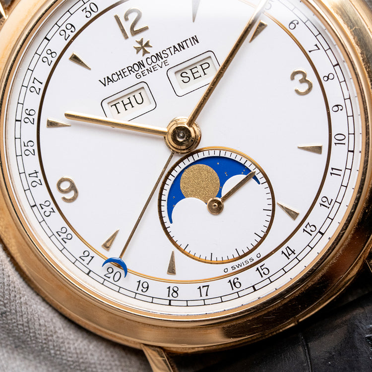 1990s Vacheron Constantin Triple Calendar Moonphase 18ct 35.5mm 37150