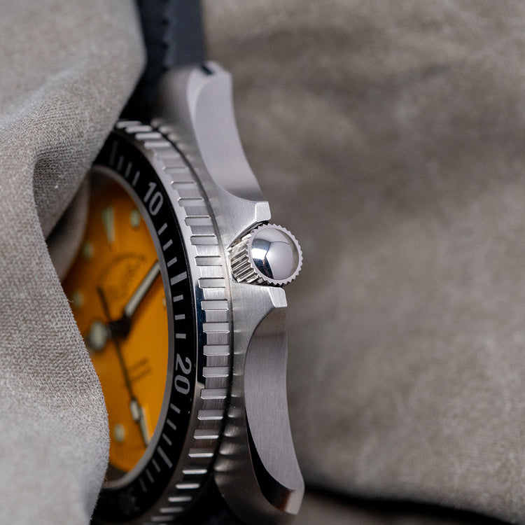 2025 H.G.P. Yellow Dial 'Monnin' Diver MecaQuartz 42mm