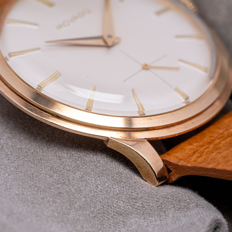 1958 Movado 'Calatrava' 9ct Gold Unpolished Case 34.5mm